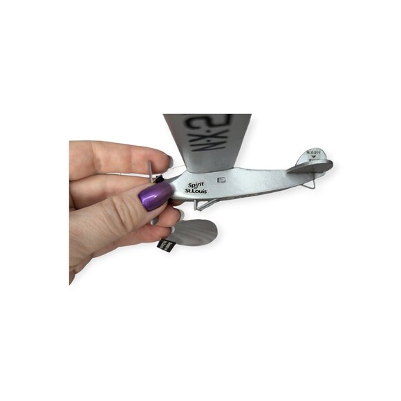 Ryan NYP N-X-211 Spirit of St Louis Airplane Christmas Ornament 7.5" Wide - Picture 3 of 7